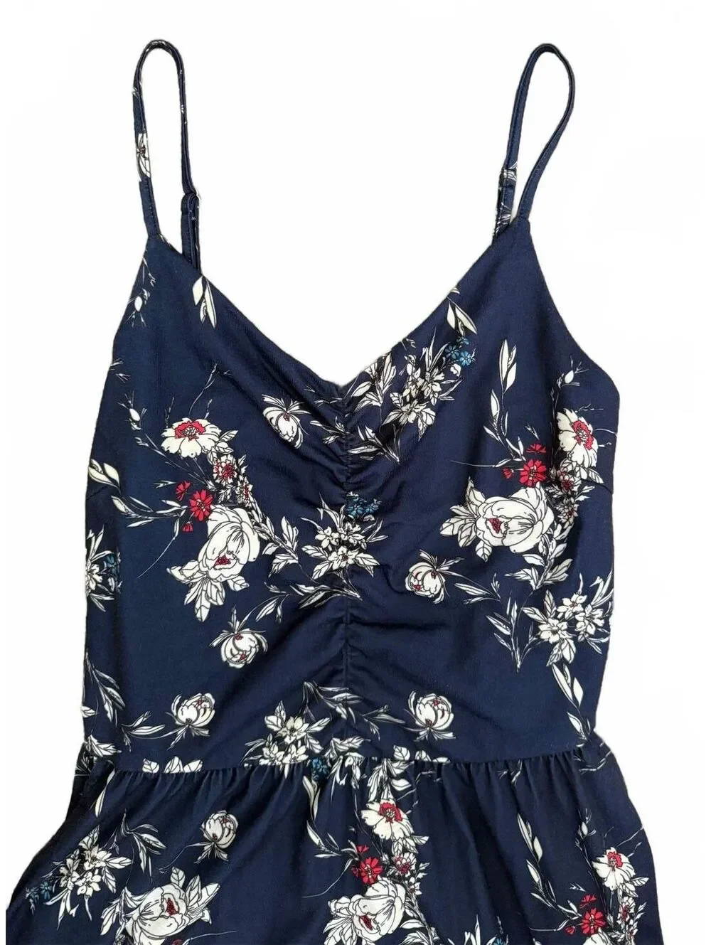 Yathon NEW Dress Size Medium Blue Sleeveless Flare Cottagecore Coquette Floral